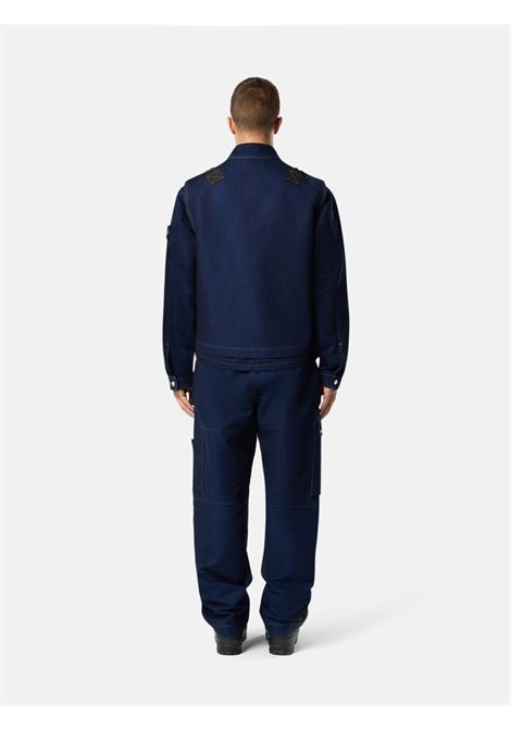 indigo denim light-rinsed vest man blu STONE ISLAND | K2S15 G100016 S00J2VJ201